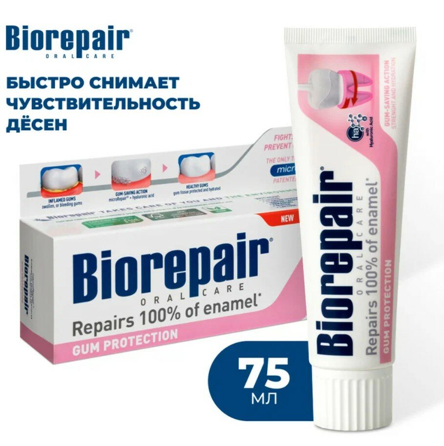 Biorepair Gum Protection Защита десен 75 мл