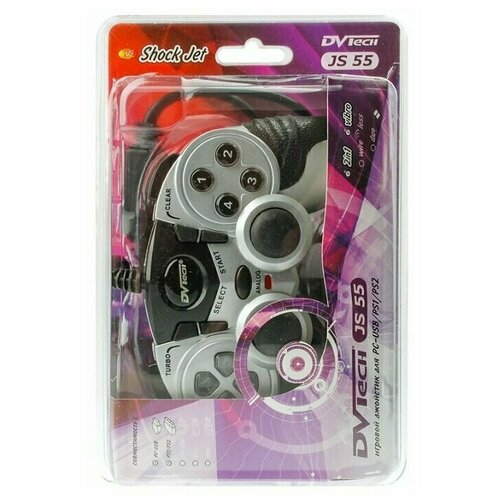 Джойстик PCPS2 DVTech JS55 Shock Jet серебро 47000₽