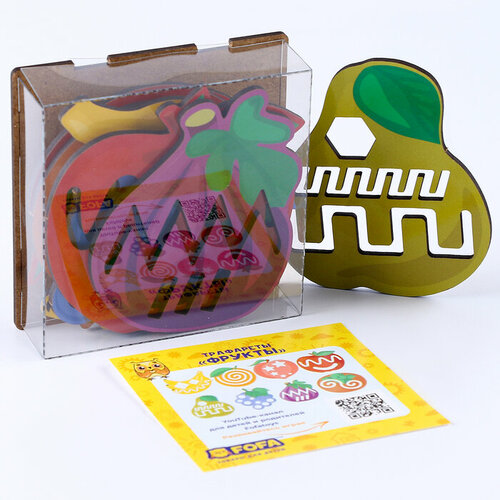 Обучающая доска Трафареты Фрукты 690₽