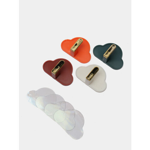 Крючки самоклеящееся в форме облака цветные 4 штуки 599₽