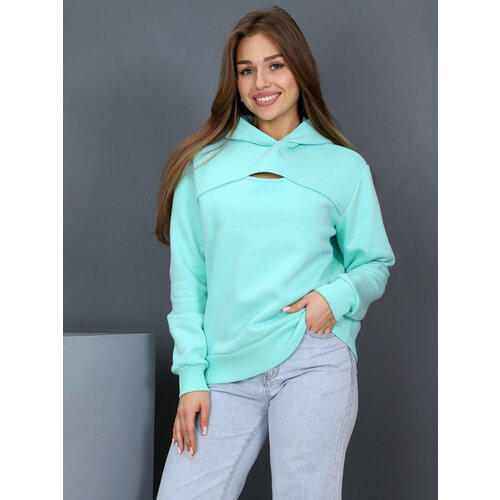 фото Худи ivcapriz, размер 46, зеленый