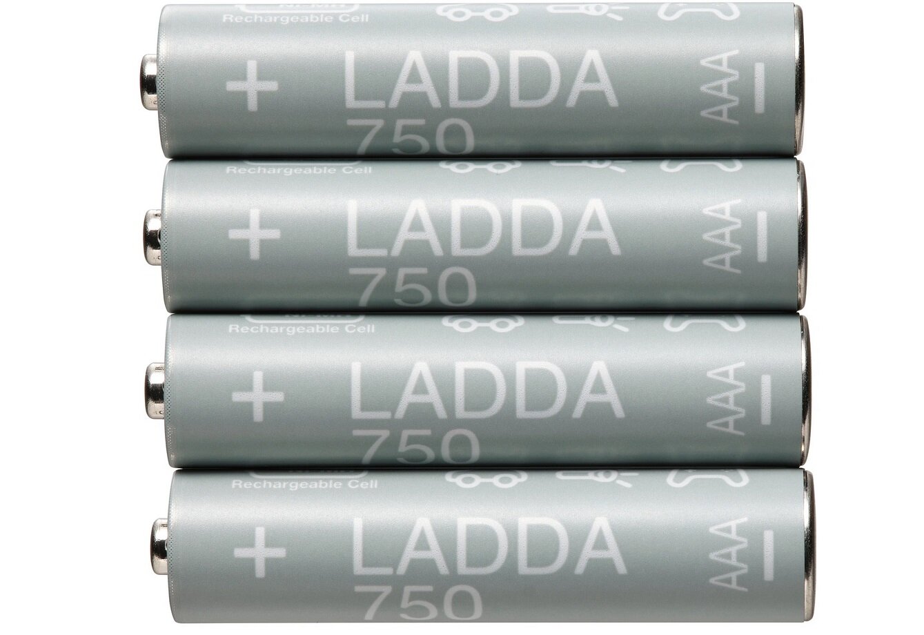 Аккумулятор 750 мА·ч 1.2 В икеа ладда HR03 AAA в упаковке: 4 шт.