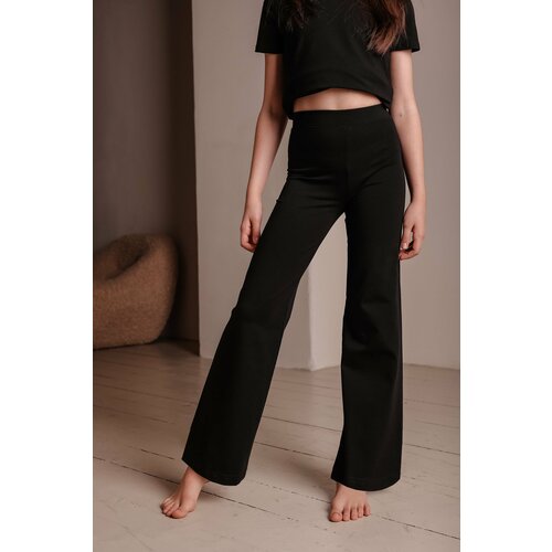 фото Брюки , размер 28, черный флик фляк