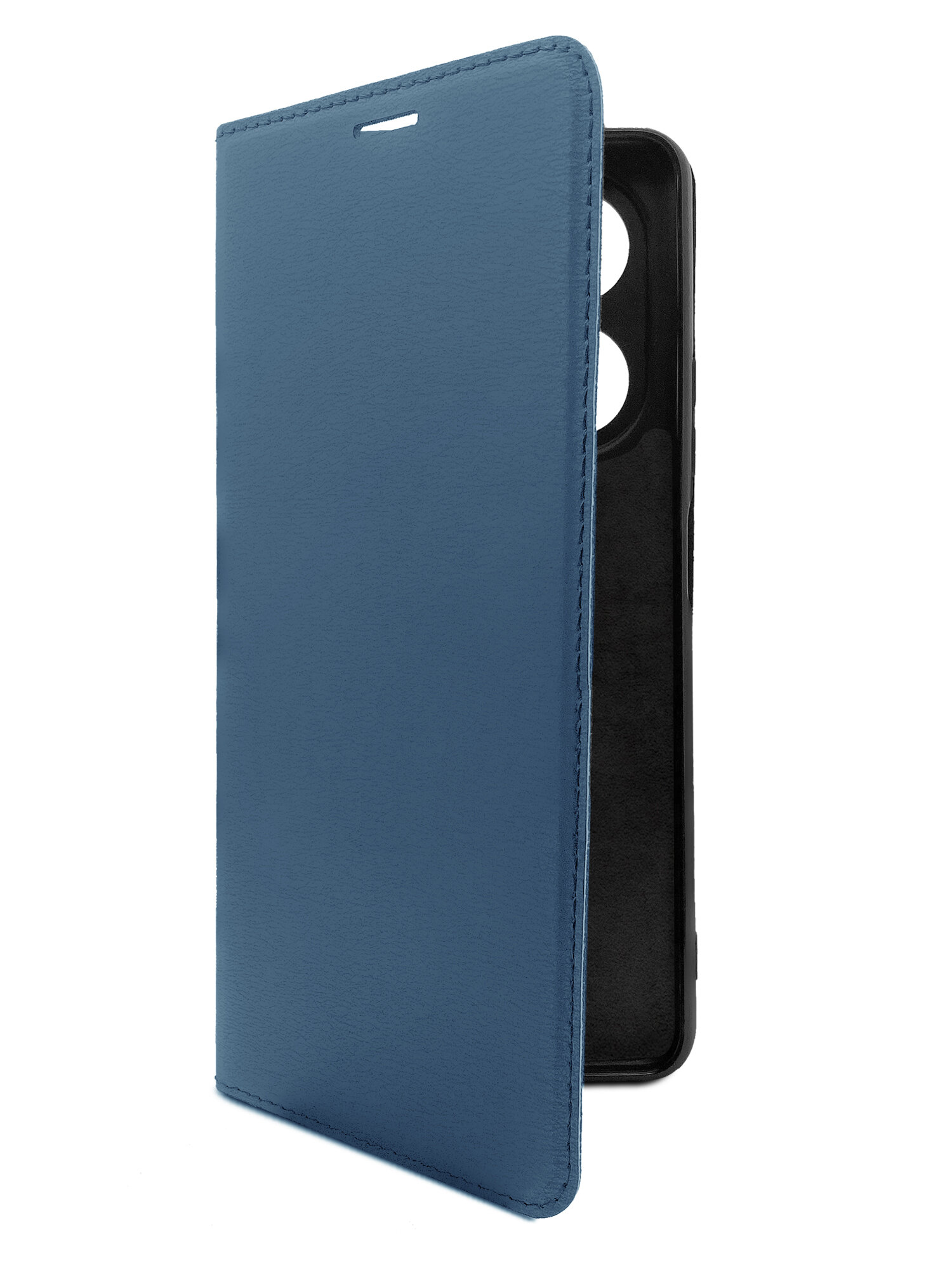 Чехол на Infinix HOT 40 Pro (Инфиникс ХОТ 40 Про) синий книжка эко-кожа с функцией подставки отделением для карт и магнитами Book Case, Brozo