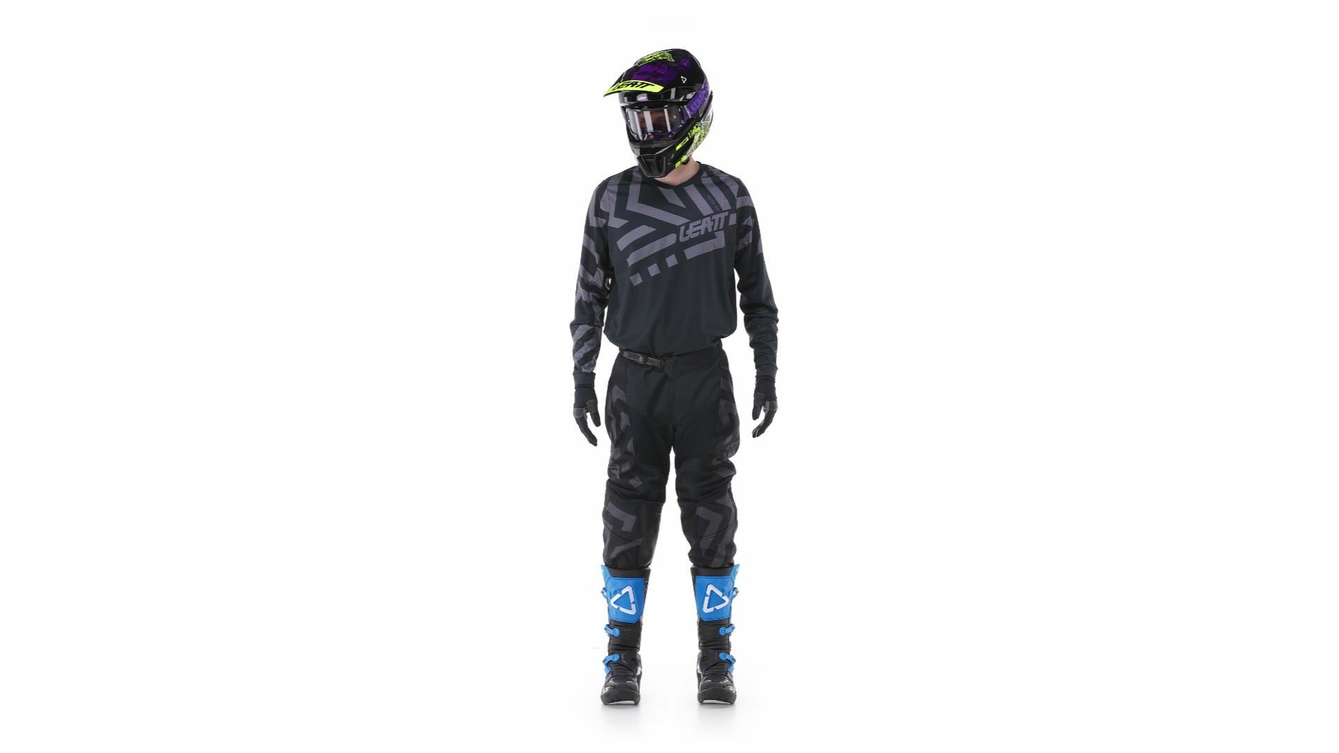 Комплект джерси и мотоштаны Leatt Moto 3.5 Ride Kit Royal 2024 — фото 2