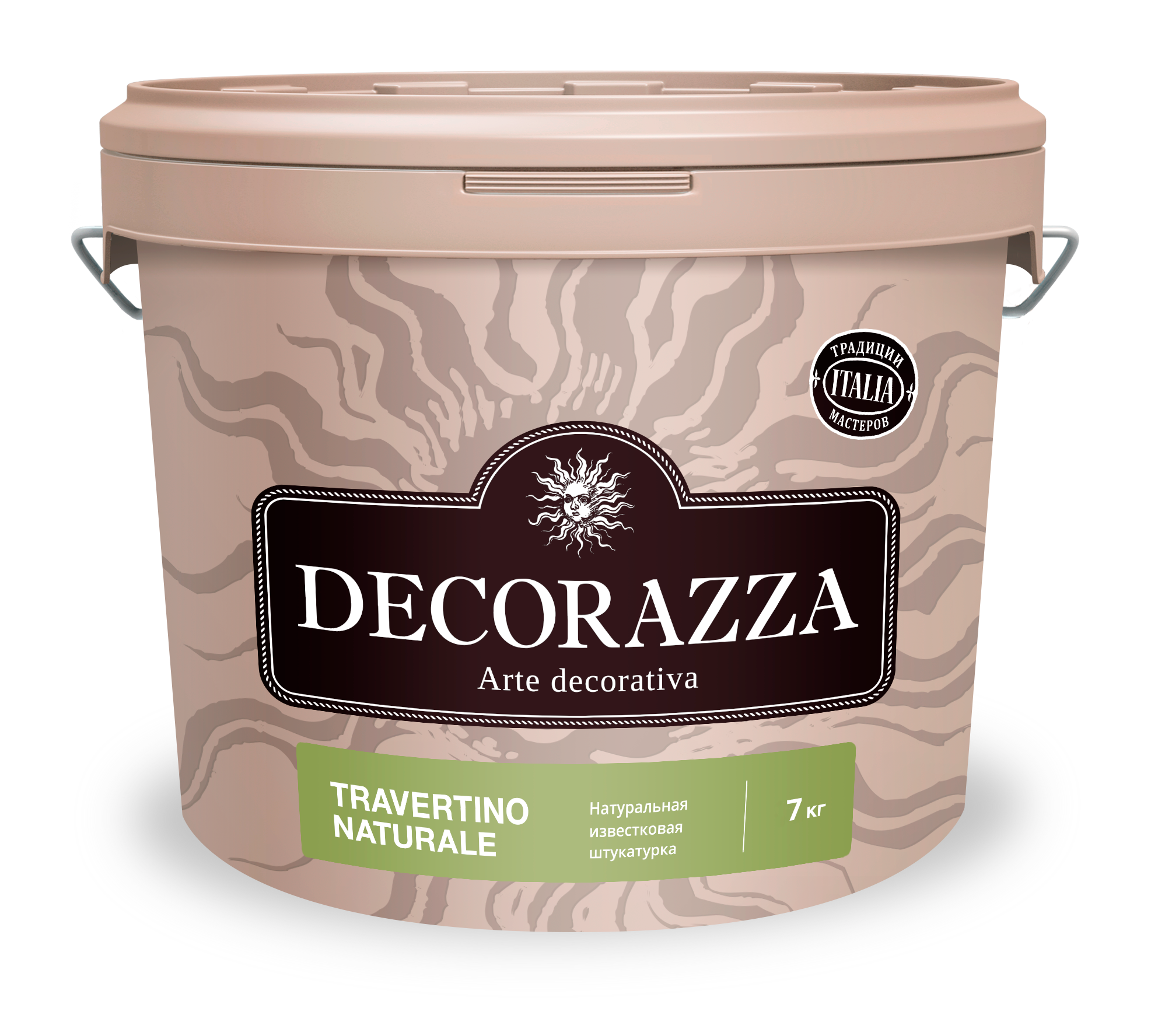 Декоративная штукатурка Decorazza Travertino naturale TRN 001, 7 кг