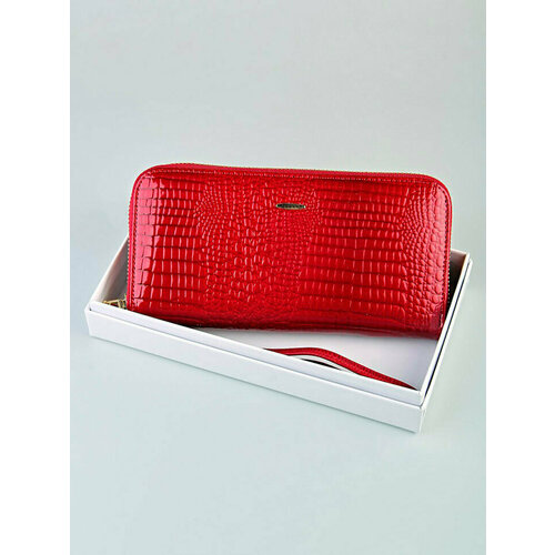 Кошелек Lotoc WalletComfort, фактура зернистая, красный