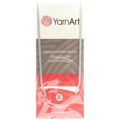 Спицы для вязания круговые Турция металлические d35мм леска 70см 1шт 200₽