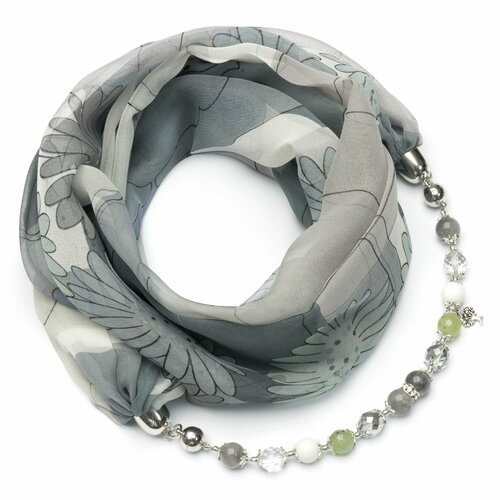 фото Платок foxtrot,80х80 см, серый