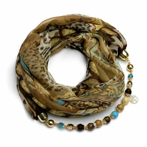 фото Платок foxtrot,80х80 см, коричневый