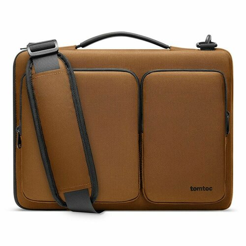 Tomtoc для ноутбуков 13 сумка Defender Laptop Shoulder Bag A42 Brown oyixinger leather briefcase women business laptop shoulder bags for 13 inch macbook hp acer dell fashion top handle bag ladies