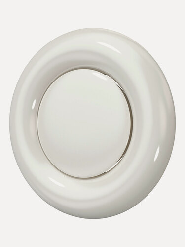 Изображение товара 10DVM, Анемостат вытяжной разъемный с фланцем, окрашеный металл D100