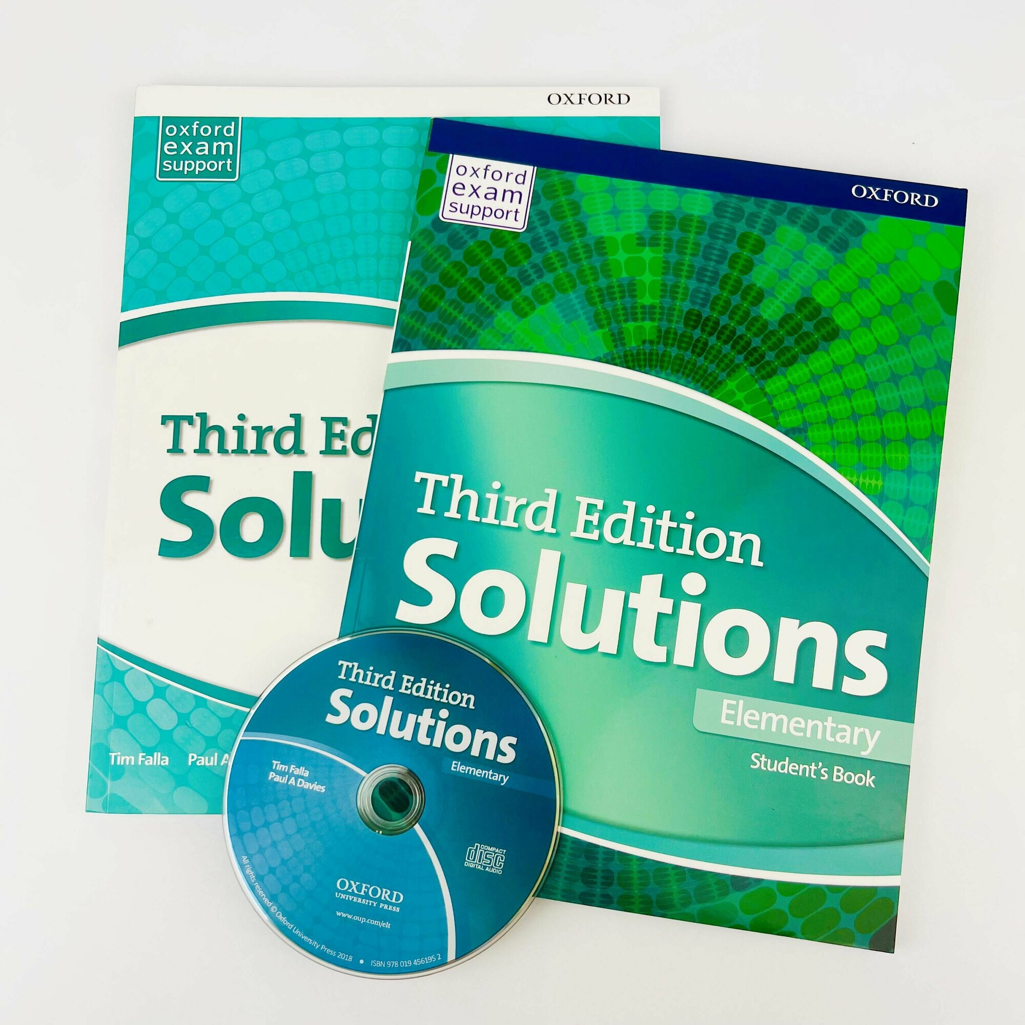 Solutions elementary third Edition полный комплект: Student's Book + Workbook + Диск