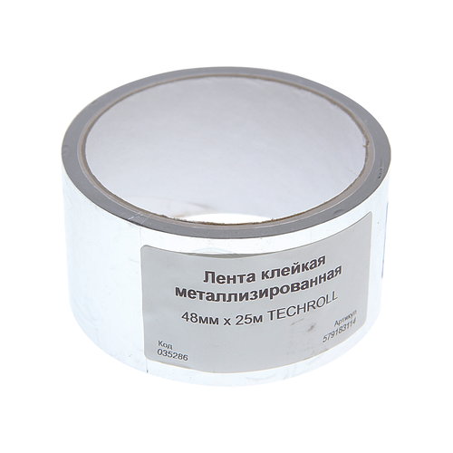 Лента клейкая металлизированная 48ммх25м TECHROLL 227₽