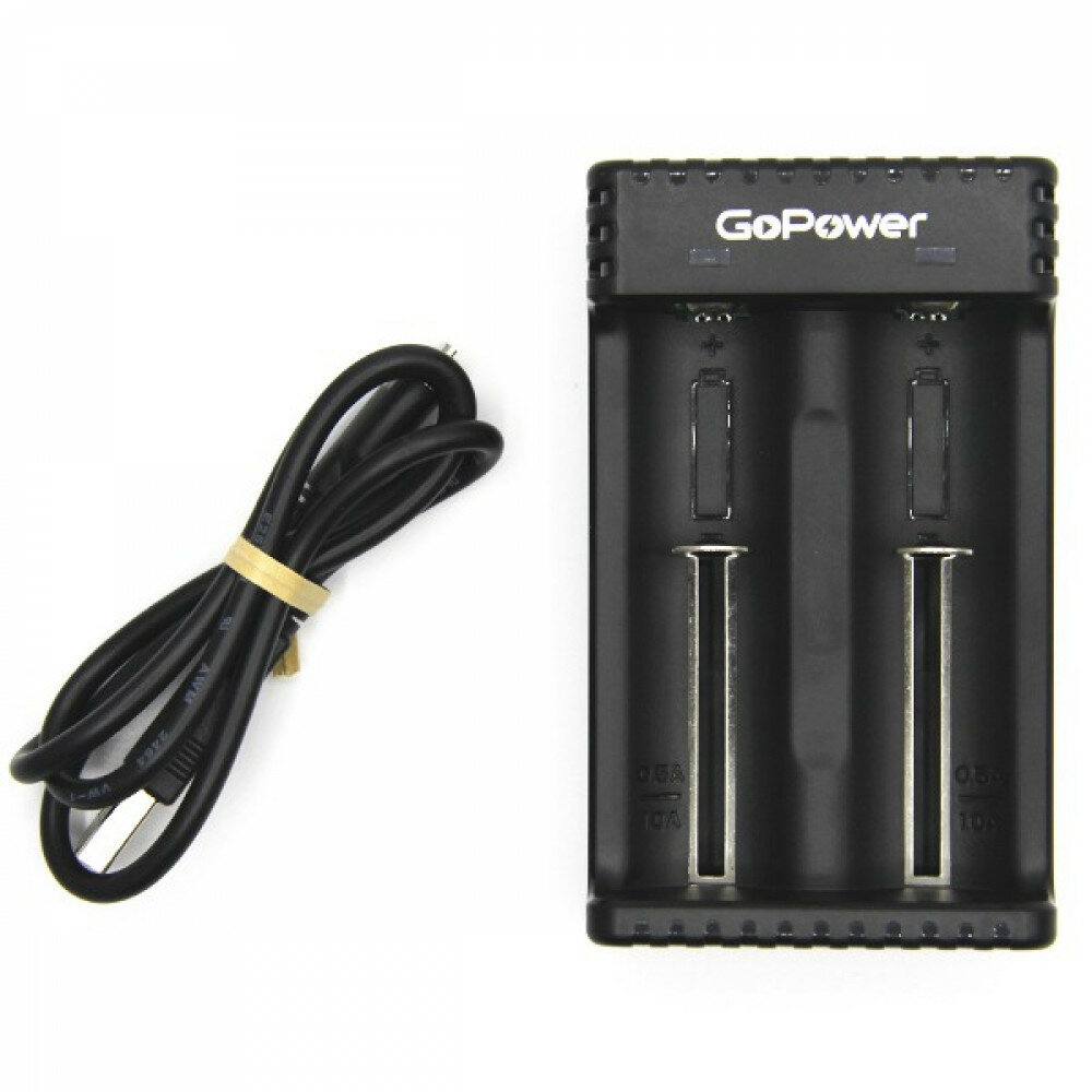 Зарядное устройство для аккумуляторов GoPower LiCharger 4 Ni-MH/Ni-Cd/Li-ion/IMR 2 слота