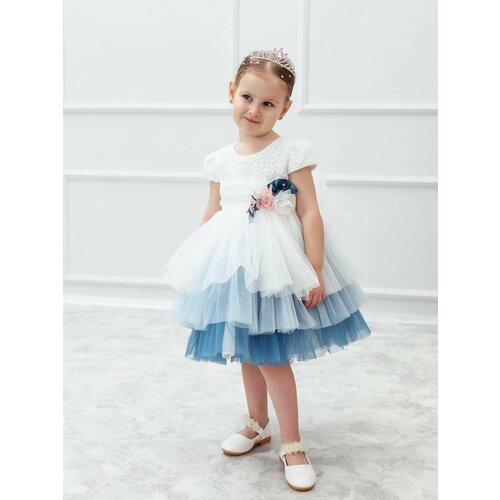 фото Платье, размер 80, синий, белый superkinder