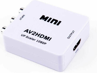 HD Video Converter AV to HDMI Переходник, кабель в комплекте, 1080p, MINI