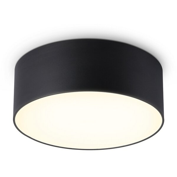 Потолочный светодиодный светильник FV5513 BK черный LED 15W 3000K D120*58 (Без ПДУ)