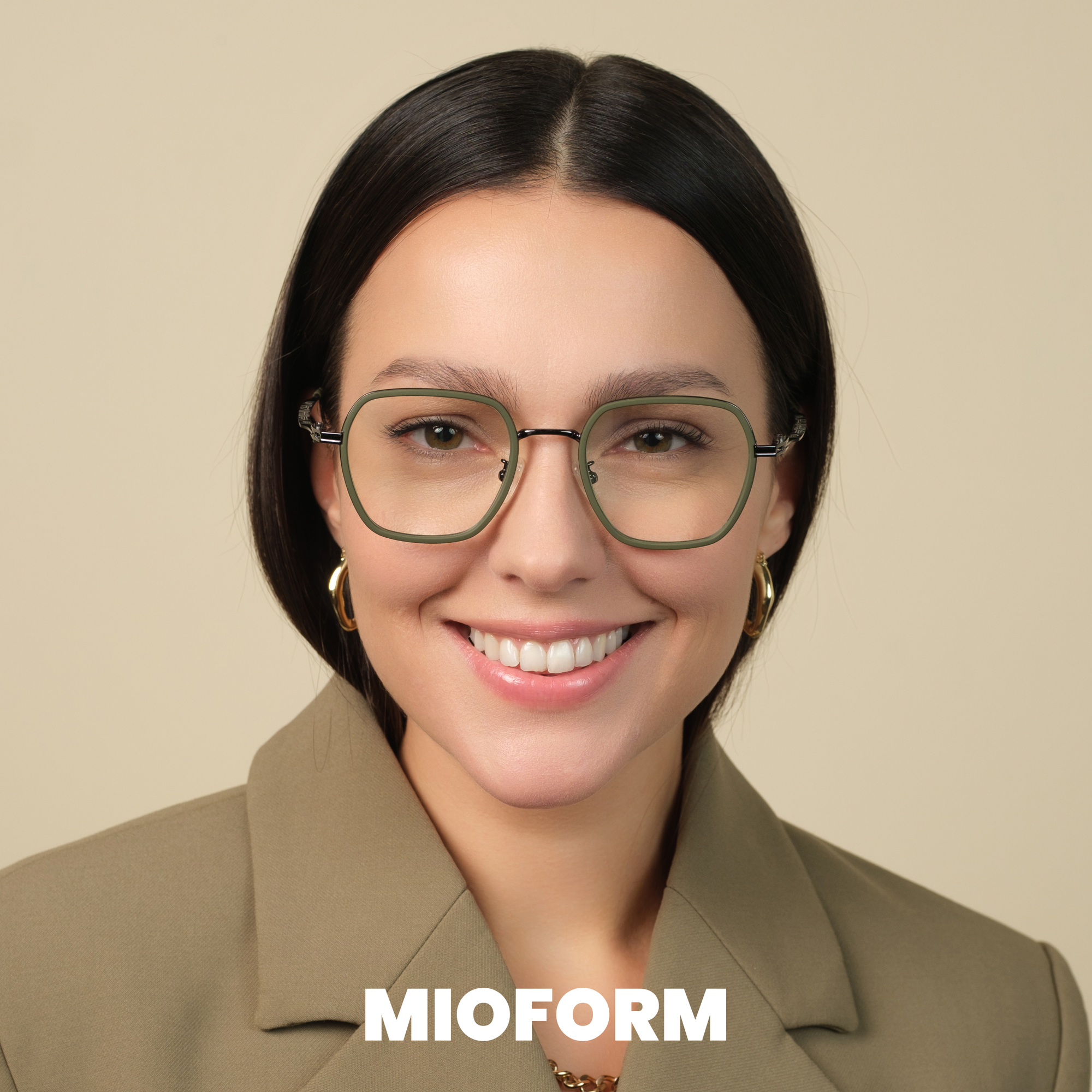 Очки для работы за компьютером MIOFORM с футляром и салфеткой, зеленый