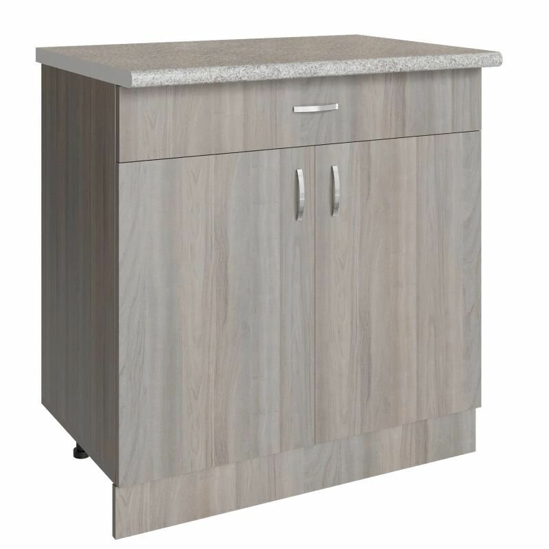 Кухонный модуль напольный 80х43.9х82 см шимо/ясень светлый (1 ящик)