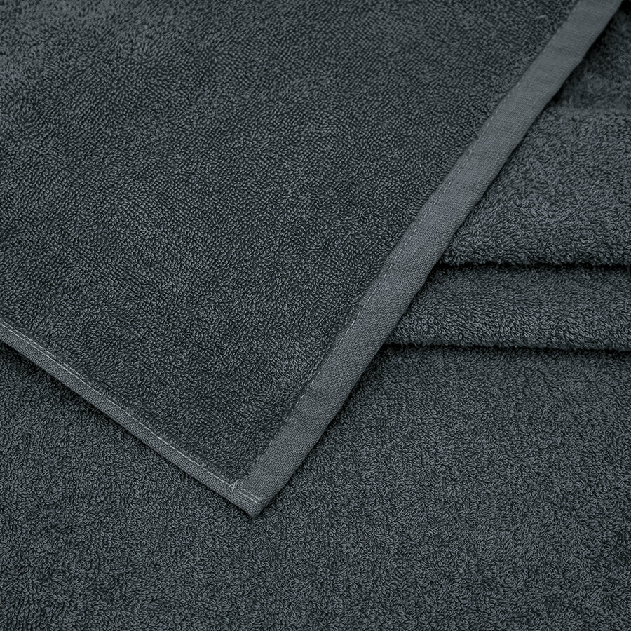 Полотенце махровое 100x150 моно цвет серый - фотография № 2
