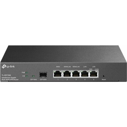 Роутер TP-LINK ER7206 роутер mikrotik rb4011igs rm 1 4ггц 4 ядра 1gb ram 512mb nand 10x 10 100 1000 lan 1 sfp