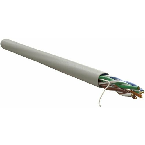 Кабель WRLINE информационный кат.5E U/UTP 4X2X24AWG PVC внутренний 305м серый