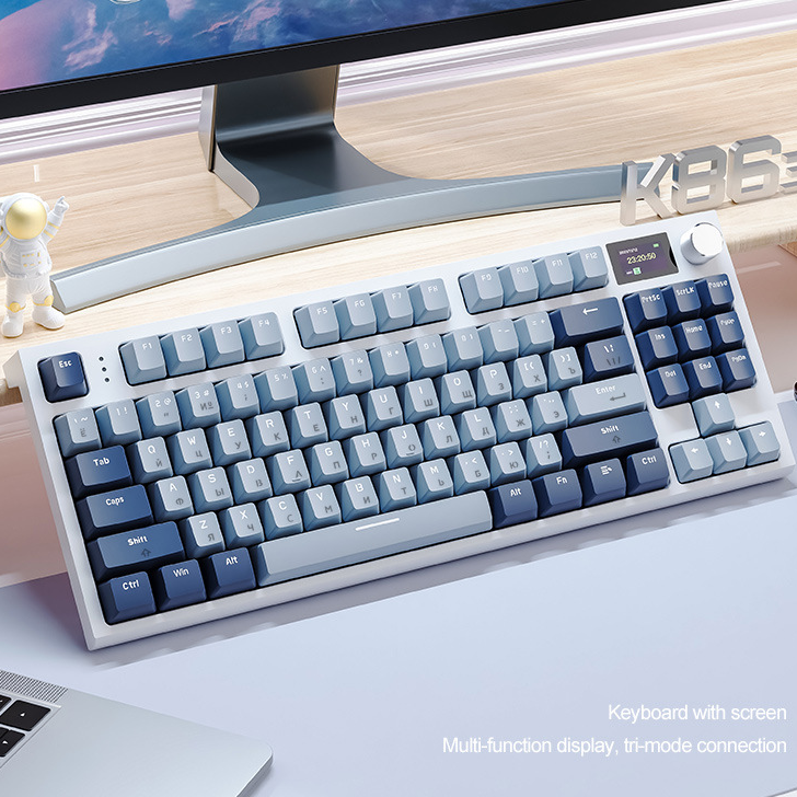 Клавиатура механическая Attack Shark K96 Hot-Swap беспроводная Bluetooth+2.4G+проводная для компьютера ноутбука телефона игровая русская английская