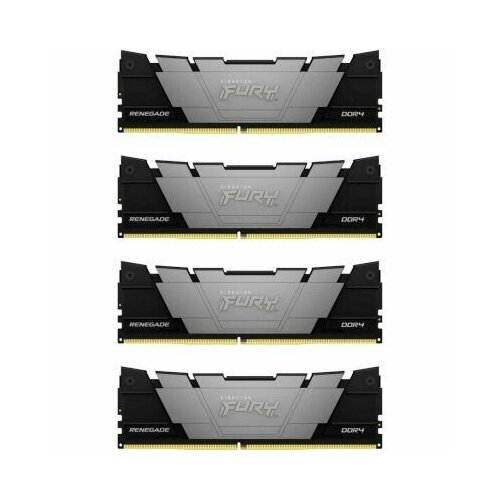 Оперативная память KINGSTON FURY Renegade Black DIMM DDR4 64GB 3200 MHz (KF432C16RB12K4/64) оперативная память amd 32 gb dimm ddr4 3200 mhz r9 gamers series black gaming r9s432g3206u2s