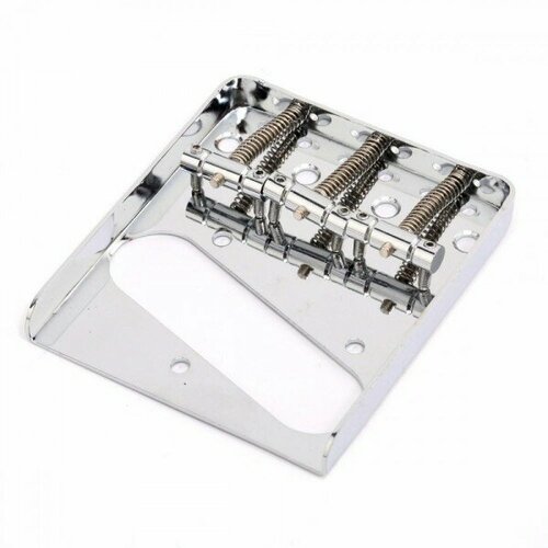 Бридж для Telecaster PARTS MX0833, хром hosco t50c крышка для бриджа telecaster ashtray хром