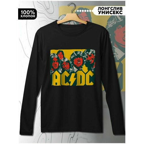 фото Лонгслив hypnotica, размер l, черный