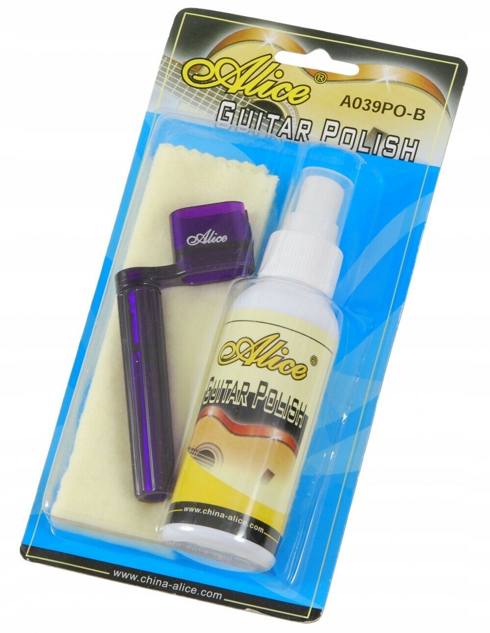 Полироль Alice для гитары, в комплекте салфетка и вертушка для струн. (A039PO-B)