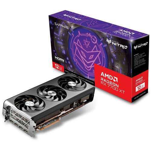 Видеокарта Sapphire NITRO+ RX 7700 XT GAMING OC, Ret (11335-02-20G) видеокарта sapphire radeon rx6650 xt nitro gaming 8gb 11319 01 20g