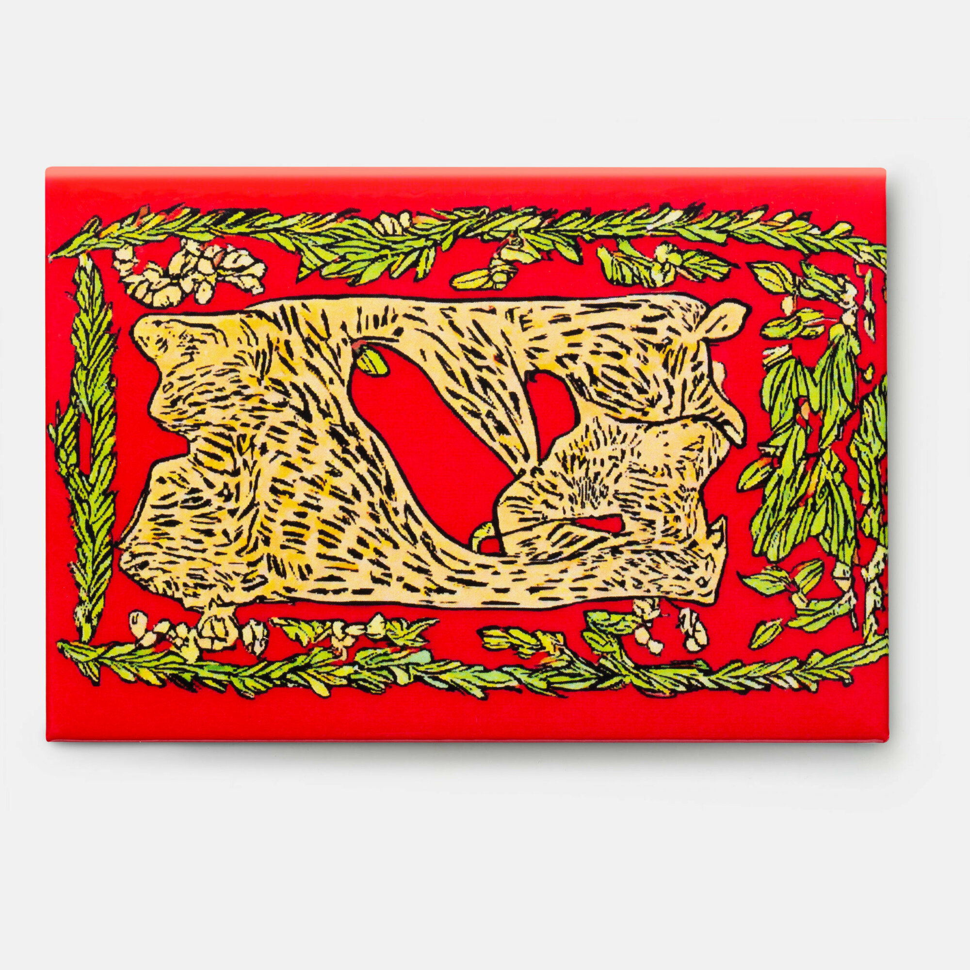 Магнит «Шедеврум», круговорот тигров, длина 9, высота 6 см, вес 50 г