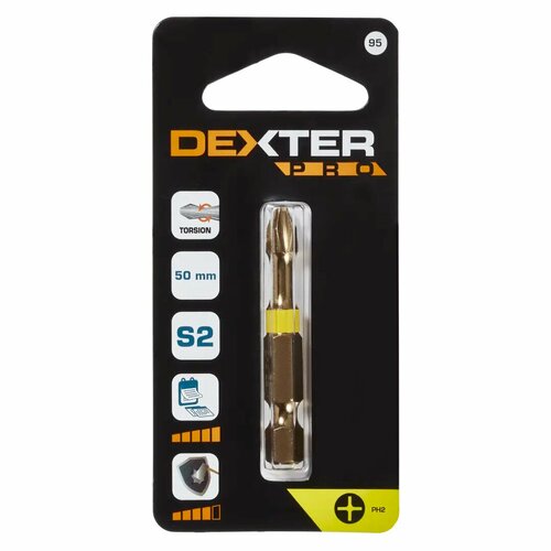 Бита крестовая Dexter к. Pro XM95DP-1 PH2x50 мм