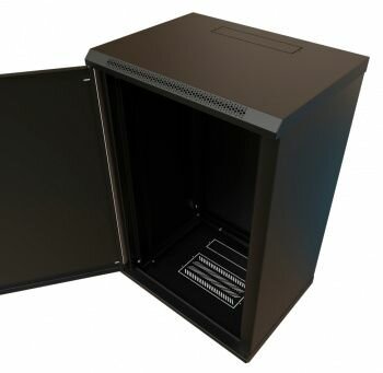 Шкаф коммутационный WRline WR-TW-1845-SR-RAL9004 18U черный - фото №4