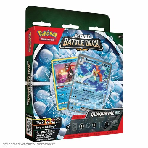 Колода карточек Pokemon Quaquaval EX Deluxe Battle Deck