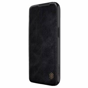 Чехол Nillkin Qin Pro Leather Case для Apple iPhone 15 Black (черный)