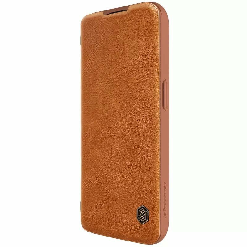 Чехол Nillkin Qin Pro Leather Case для Apple iPhone 15 Pro Brown (коричневый)