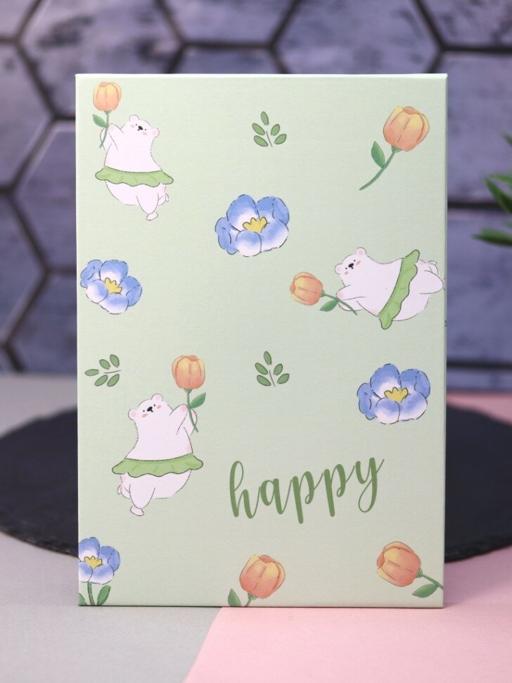 фото Зеркало "Happy bear", green