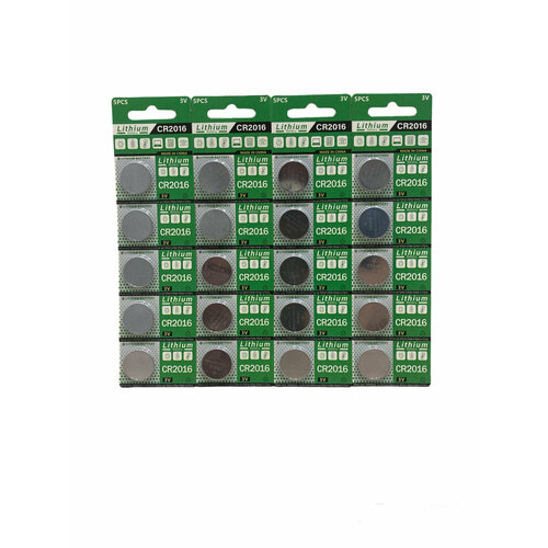 Литиевая батарейка CR2016 Lithium Battery 3V,20шт 20pcs lot panasonic br1225a br1225 1225 3v wide temperature button lithium battery high temperature batteries