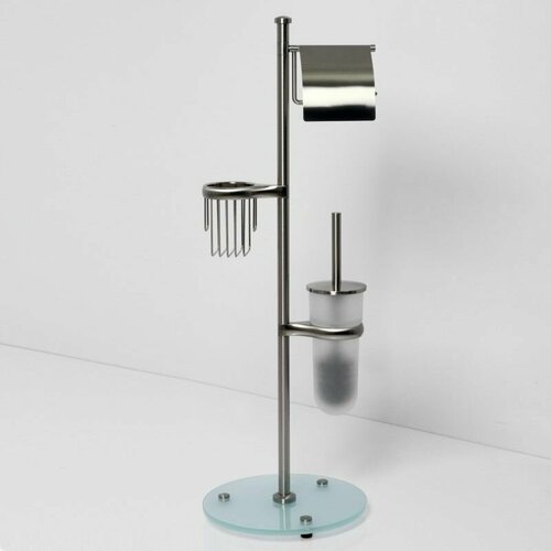 Ammer K-1236 Комбинированная напольная стойкаершикдержатель для туалета WasserKRAFT никель 23430₽