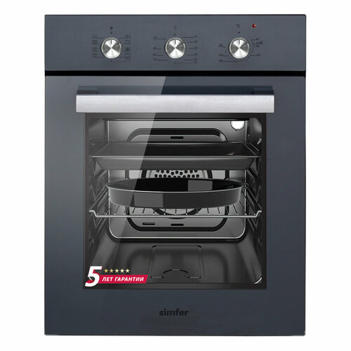 Электрический духовой шкаф Simfer B4EG19070 9 режимов работы конвекция гриль 3479000₽