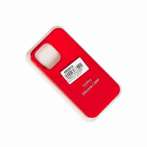 Чехол (задняя накладка) Soft Touch для Apple iPhone 13 Pro, красный силиконовый чехол baseus для apple iphone 13 pro красный