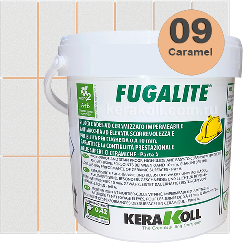 Kerakoll Fugalite Eco 09 Caramel 3kg эпоксидная затирка для швов kerakoll fugalite eco 09 caramel 3kg эпоксидная затирка для швов