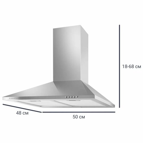 Вытяжка настенная Maunfeld Cork 50 см цвет нержавеющая сталь 2234600₽
