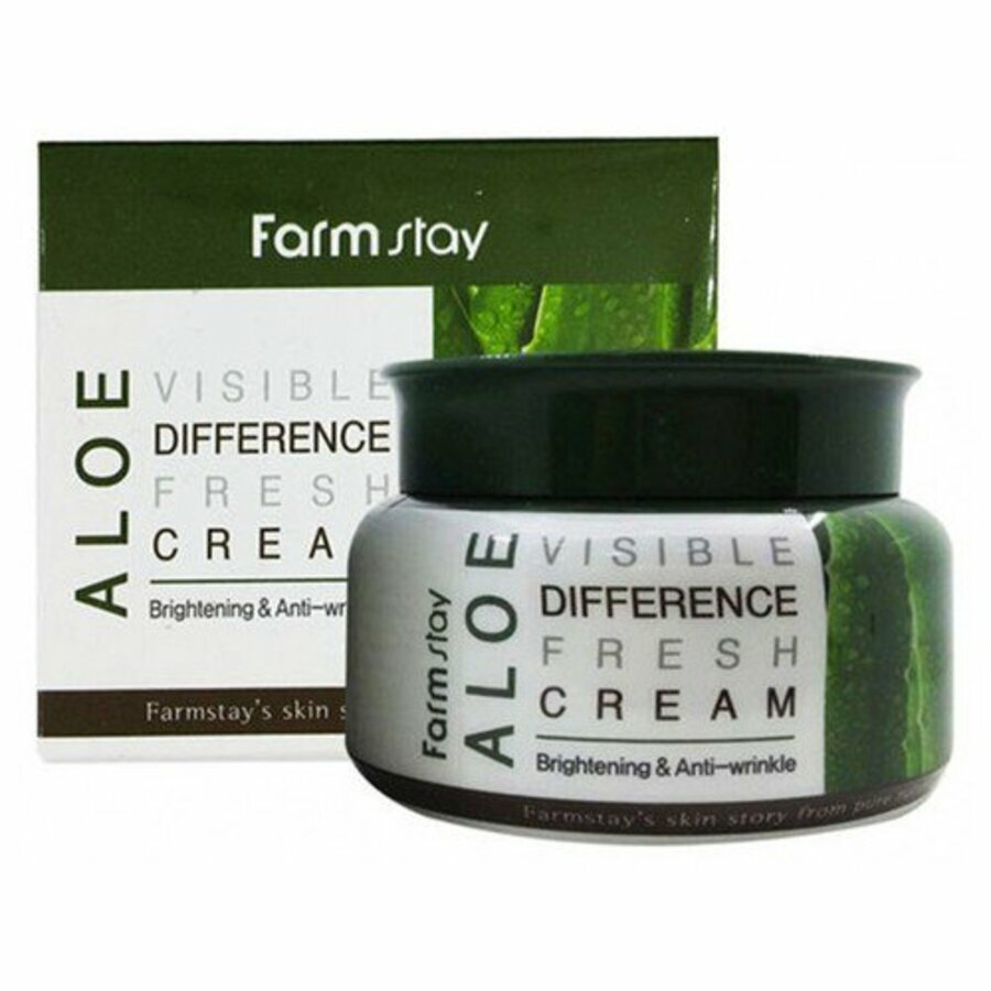 Farmstay Visible Difference Fresh Cream Aloe Освежающий крем для лица с экстрактом алоэ, 100 мл