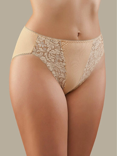 Изображение товара Трусы Трусы-миди женские с высокой посадкой Senso.Слипы из хлопка с высокой талией и кружевными вставками
