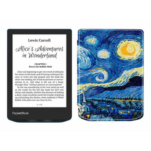 Электронная книга PocketBook 634 Verse Pro синий с обложкой ReaderONE Van Gogh 24980₽