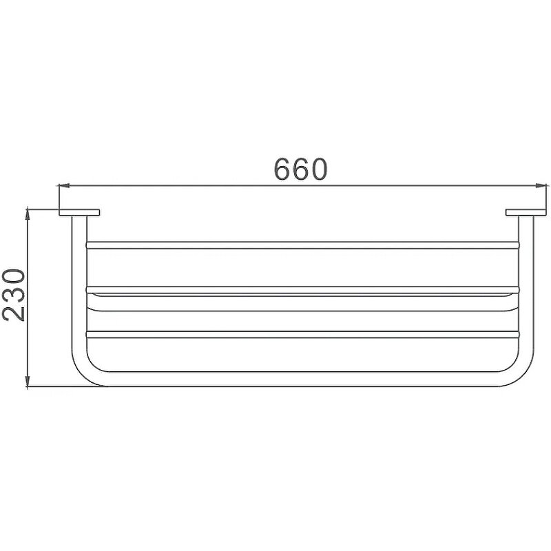 Полка HAIBA HB804 хром